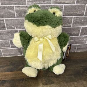 2014 KellyToy Green Frog Plush Stuffed Animal Toy‎ 10" New